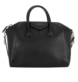 Medium Antigona, Leather, Black, MPB0195, DB/RCT, 2*